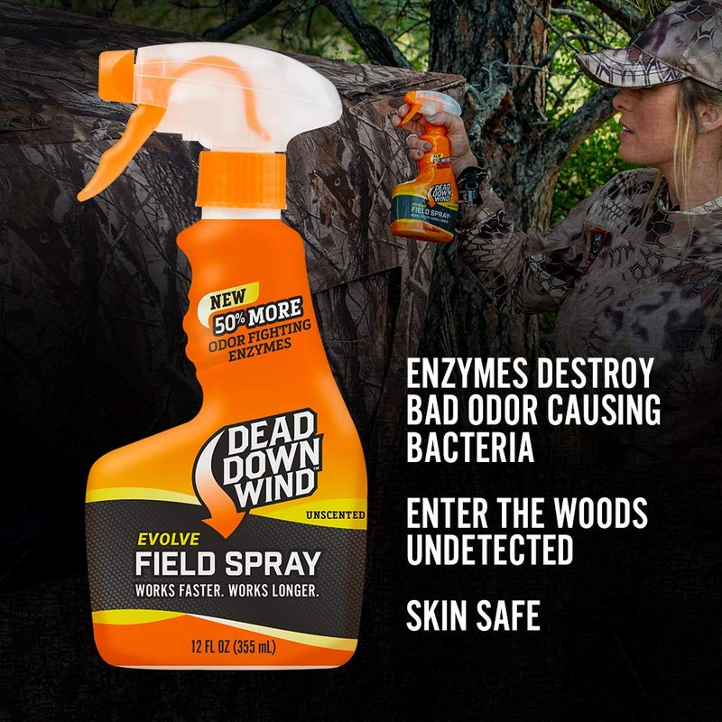 Dead Down Wind Evolve 3D Field Spray, Unscented Hunting Spray for Odors, Hunting Accessories, Clothes, and Gear, 12oz Refill & Spray Bottle - Image 2